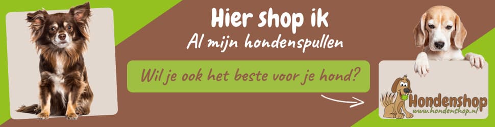 Hondenshop banner