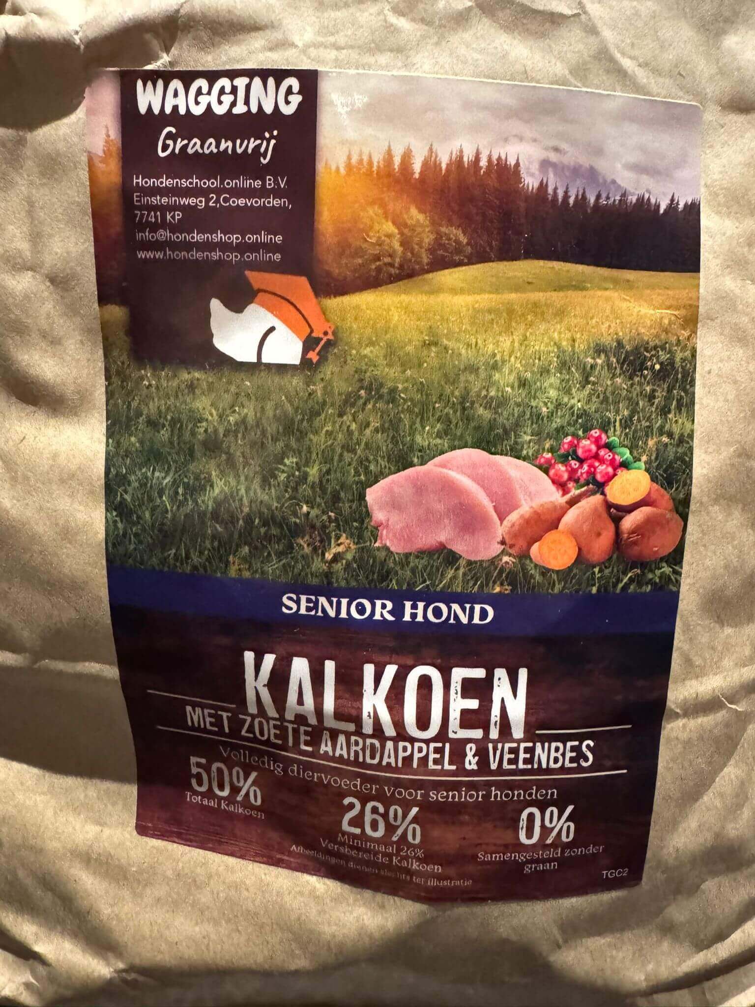 Wagging hondenbrokken