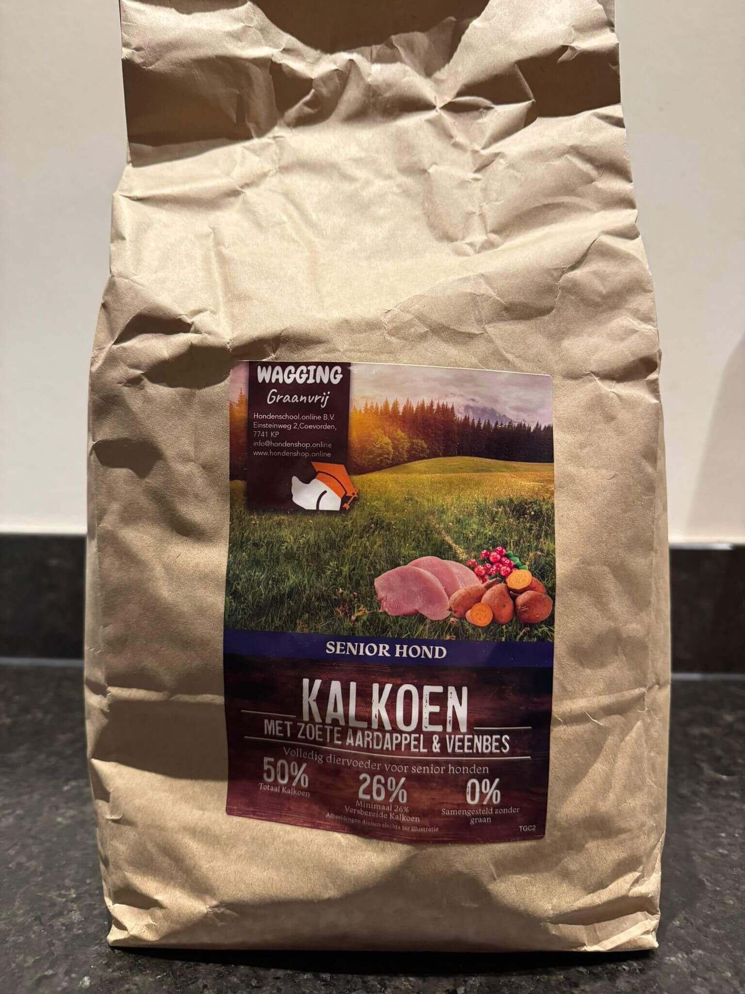 Wagging hondenbrokken